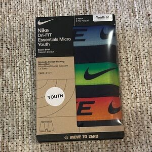 Nike Kids Dri-FIT Essentials Boxer Briefs - Blue, Green, Orange Medium